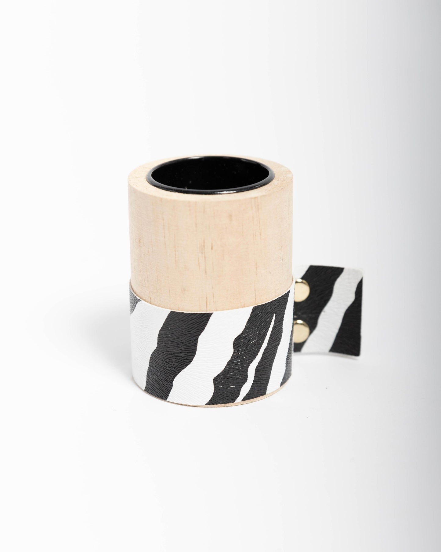 TEELICHTHALTER ZEBRA AUS HOLZ - KLEIN